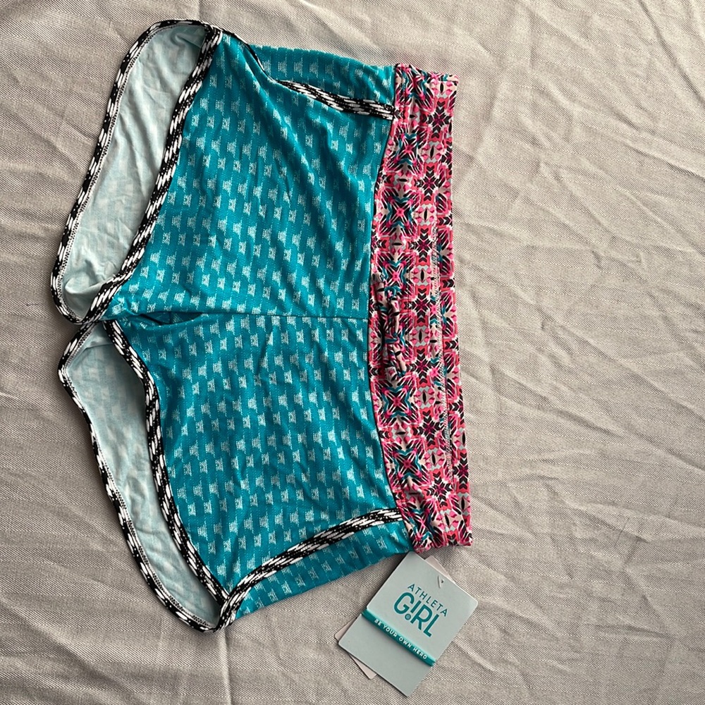 Athleta girl cannonball shorts NWT and includes hair tie